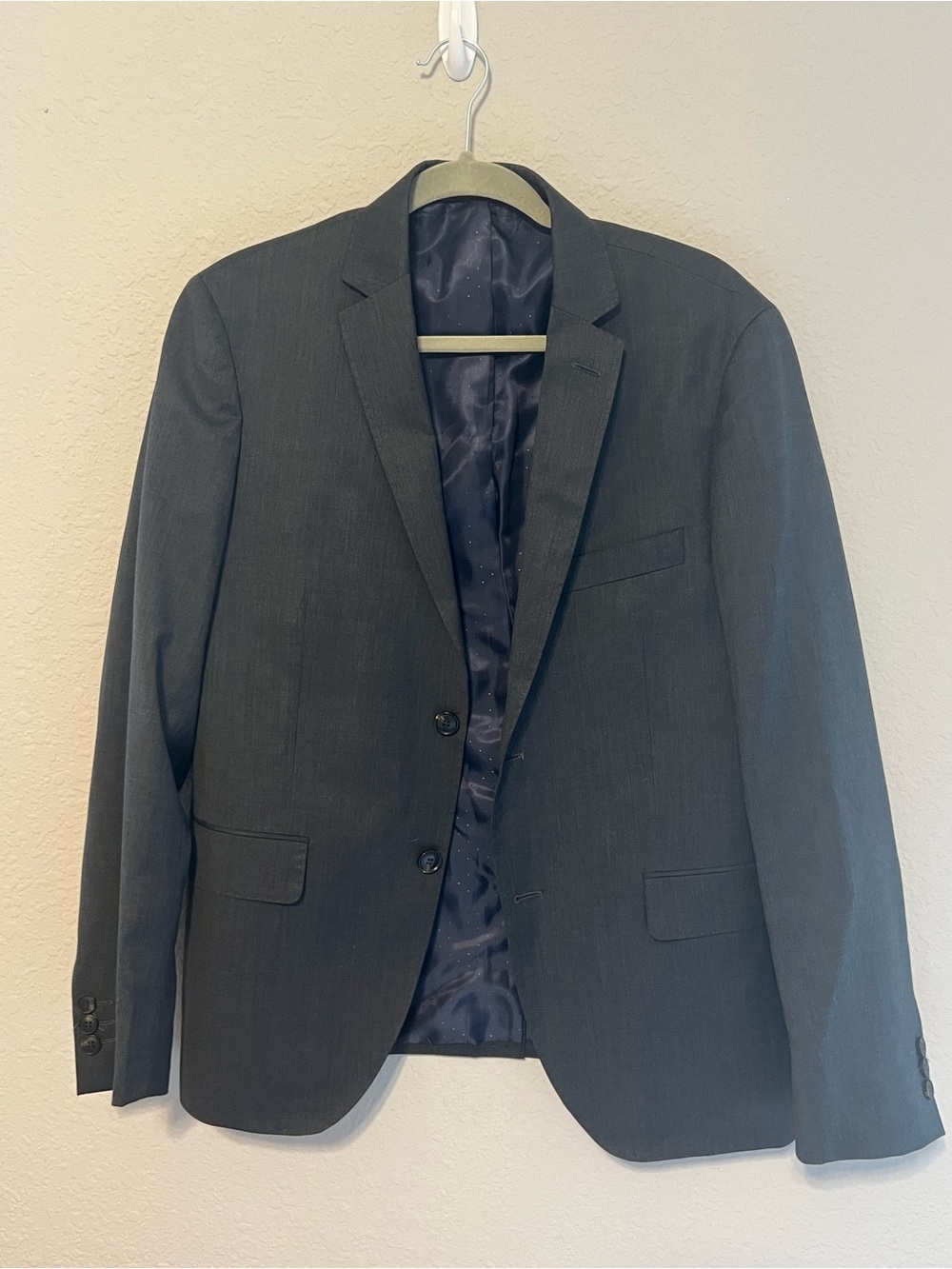 Frank & Oak Men’s Gray Single-Breasted Blazer. Size 40